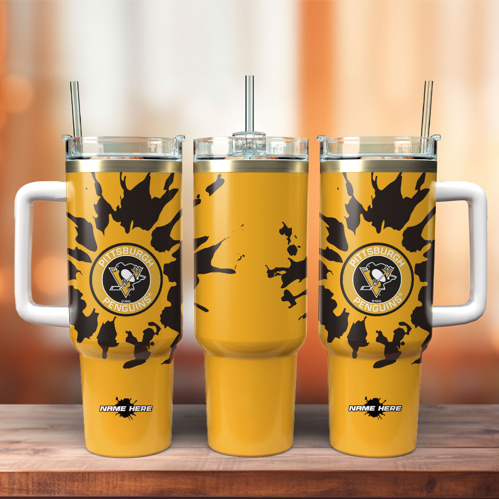 Pittsburgh Steelers Football NFL Sport Custom Stanley Quencher 40oz Stainless Steel Tumbler With Handle