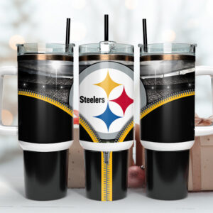 Pittsburgh Steelers NFL Custom Stanley Quencher 40oz Stainless Steel Tumbler With Handle