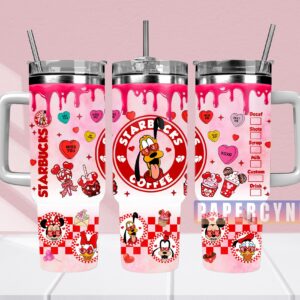 Pluto Custom Stanley Quencher 40oz Stainless Steel Tumbler With Handle