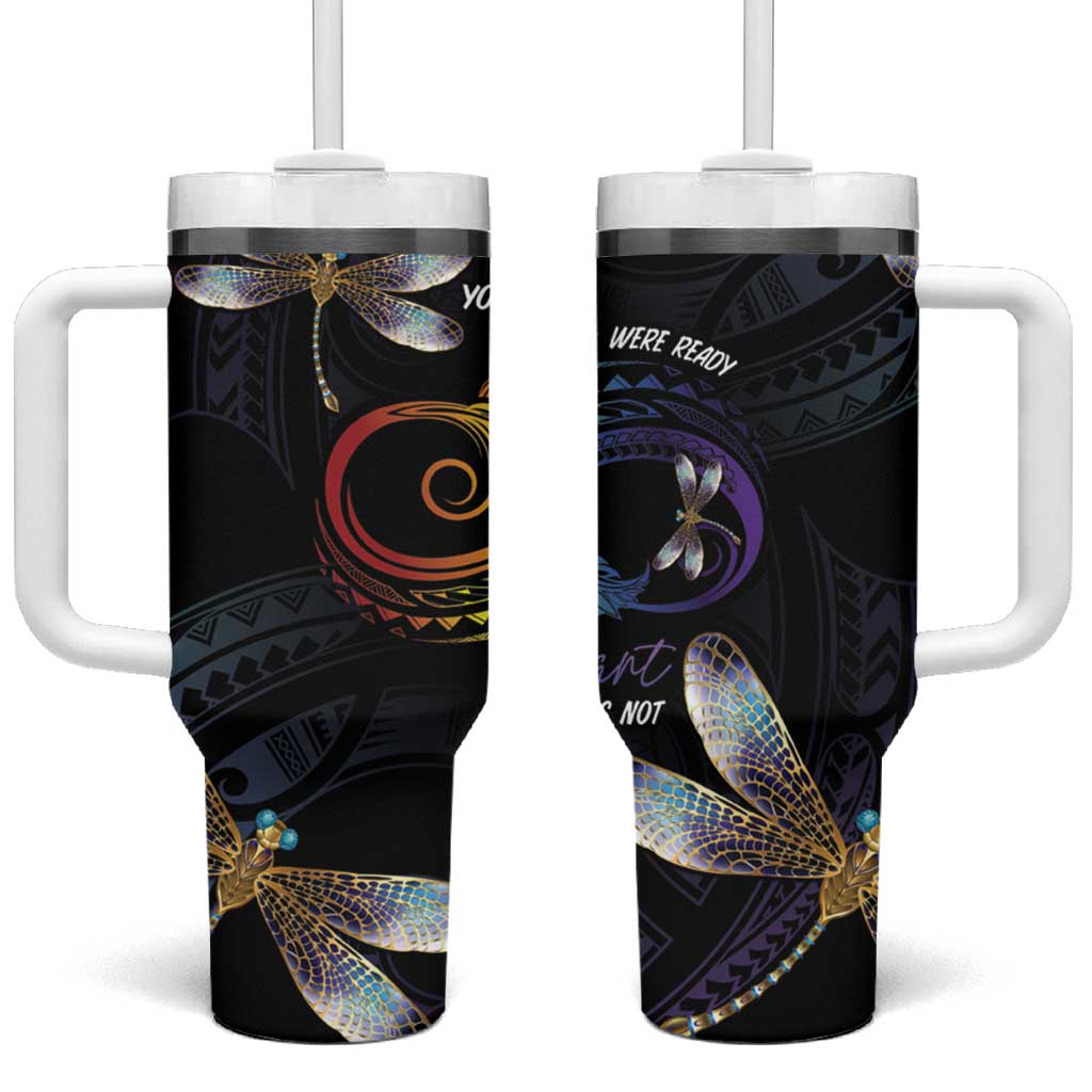 Polynesian Memorial Your Wings Were Ready But My Heart Was Not Custom Stanley Quencher 40oz Stainless Steel Tumbler With Handle
