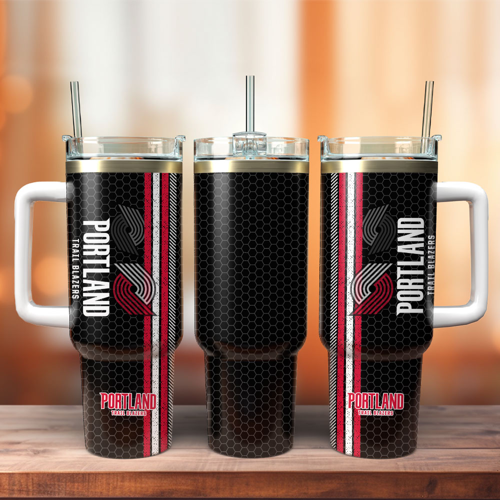 Portland Trail Blazers Basketball NBA Sport Custom Stanley Quencher 40oz Stainless Steel Tumbler With Handle