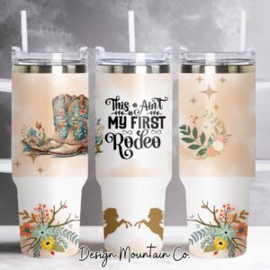 Quencher Boho Cowgirl Custom Stanley Quencher 40oz Stainless Steel Tumbler With Handle