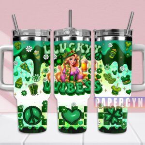 Rapunzel Custom Stanley Quencher 40oz Stainless Steel Tumbler With Handle