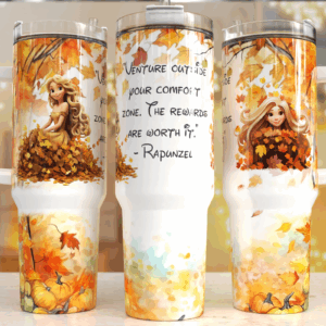Rapunzel Disney Princess Cartoon Custom Stanley Quencher 40oz Stainless Steel Tumbler With Handle