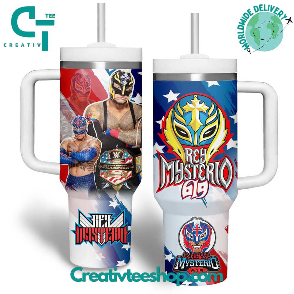 Rey Mysterio Sport Custom Stanley Quencher 40oz Stainless Steel Tumbler With Handle