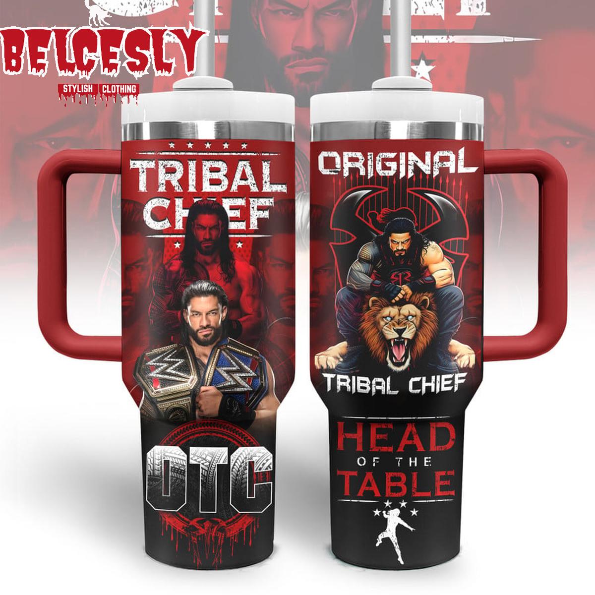 Roman Reigns Sport Custom Stanley Quencher 40oz Stainless Steel Tumbler With Handle