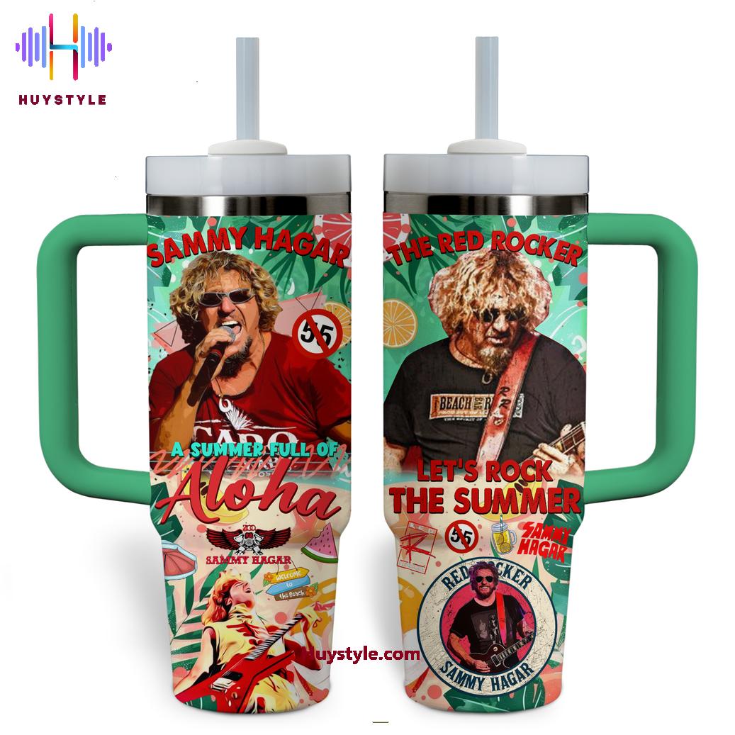 Sammy Hagar Music Custom Stanley Quencher 40oz Stainless Steel Tumbler With Handle