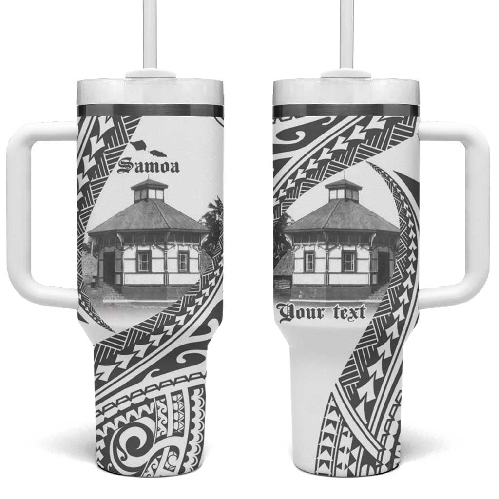 Samoa Mau Movement House Fa'a Samoa The Samoan Way Custom Stanley Quencher 40oz Stainless Steel Tumbler With Handle