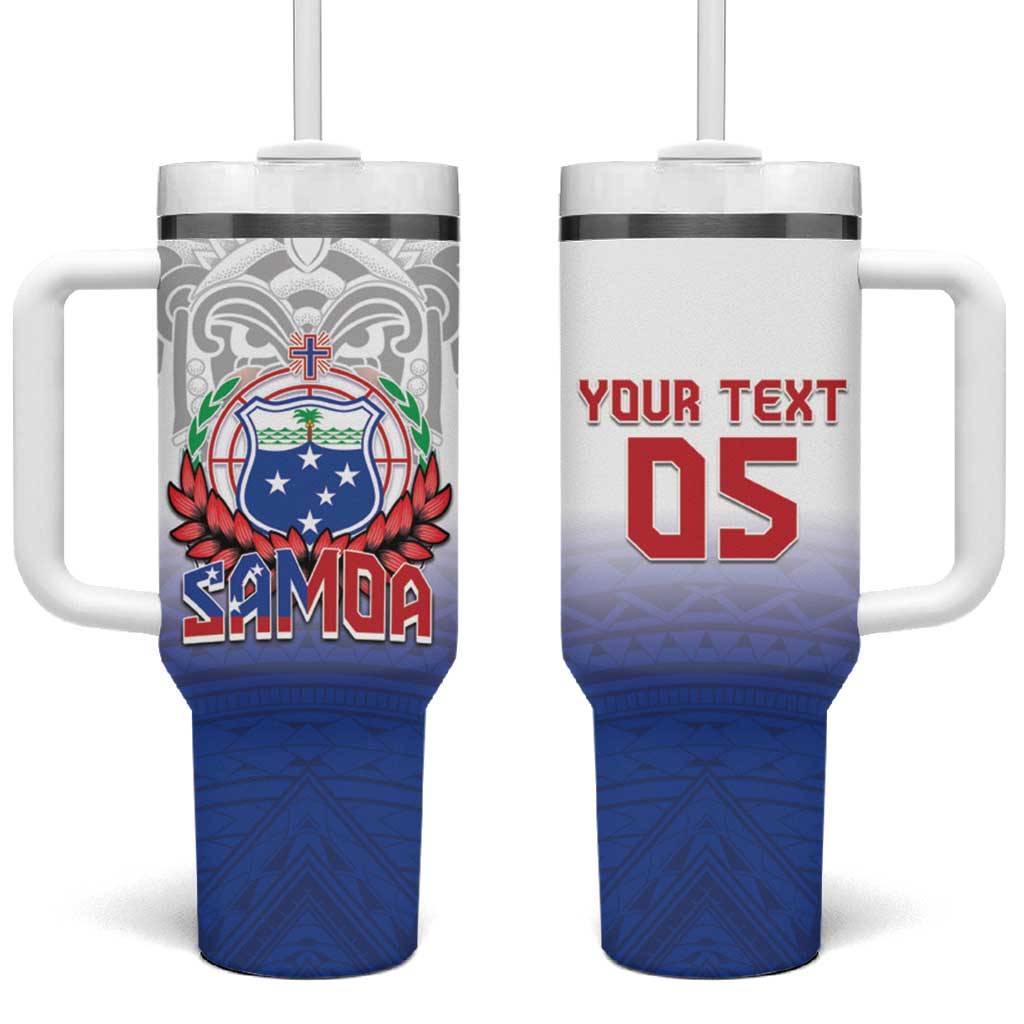 Samoa Rugby 2024 Pacific Go Manu Samoa Custom Stanley Quencher 40oz Stainless Steel Tumbler With Handle