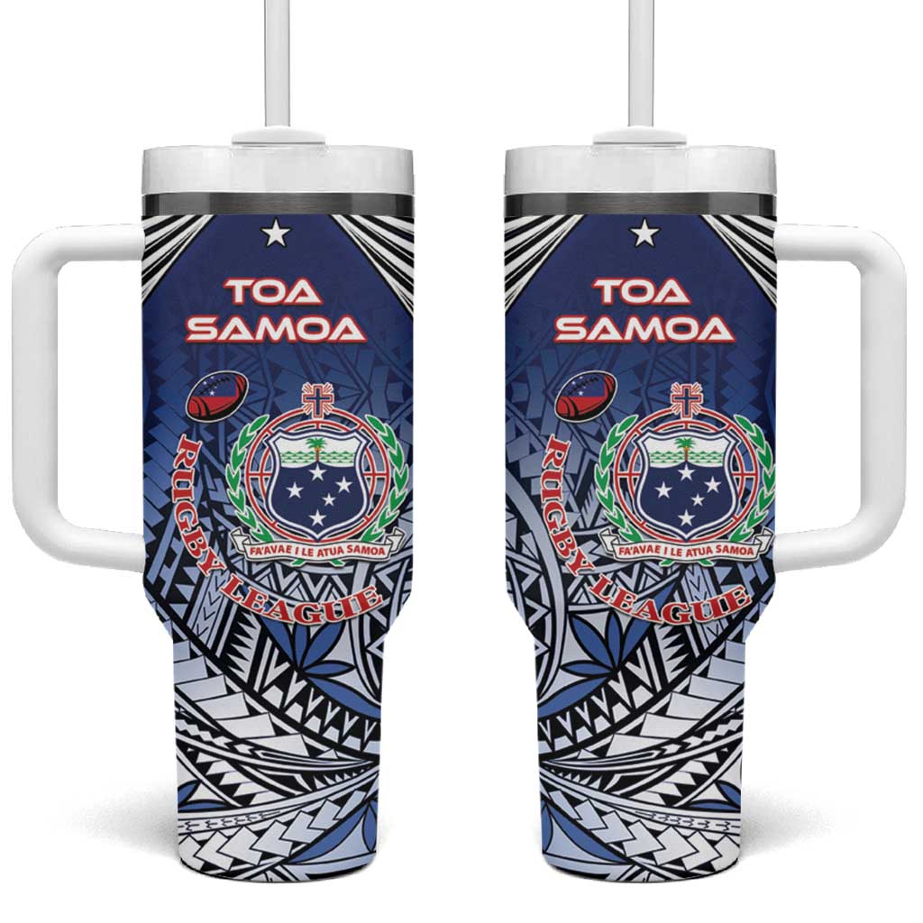 Samoa Rugby Toa Samoa Myriad Custom Stanley Quencher 40oz Stainless Steel Tumbler With Handle