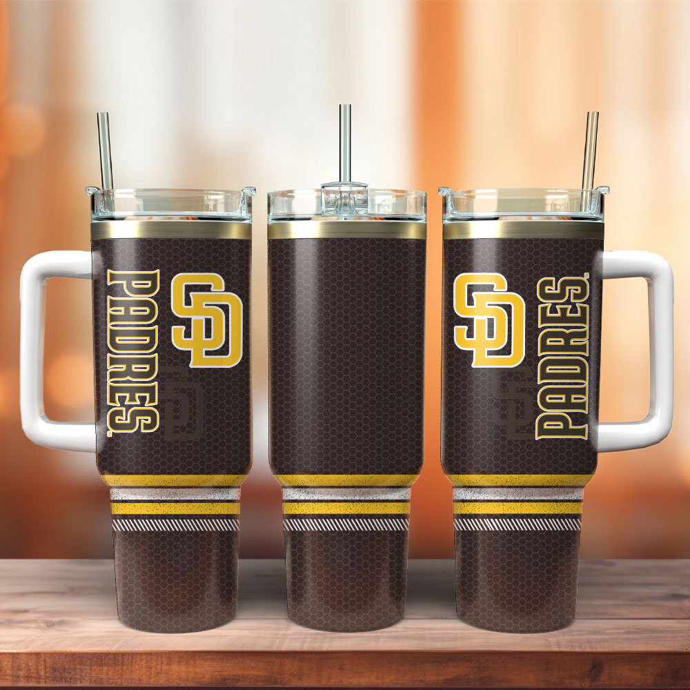 San Diego Padres Baseball MLB Sport Custom Stanley Quencher 40oz Stainless Steel Tumbler With Handle