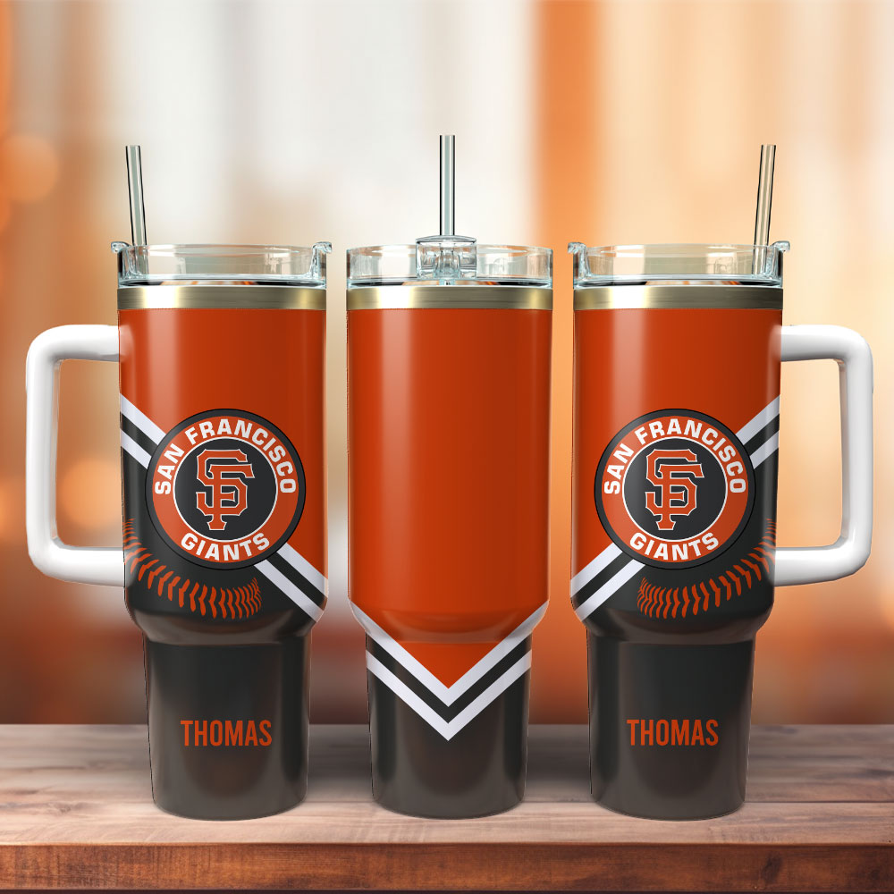 San Francisco Giants Baseball MLB Sport Custom Stanley Quencher 40oz Stainless Steel Tumbler With Handle