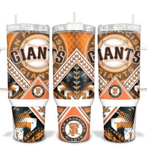 San Francisso Giants MLB Custom Stanley Quencher 40oz Stainless Steel Tumbler With Handle