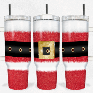Santa Claus Suit Custom Stanley Quencher 40oz Stainless Steel Tumbler With Handle