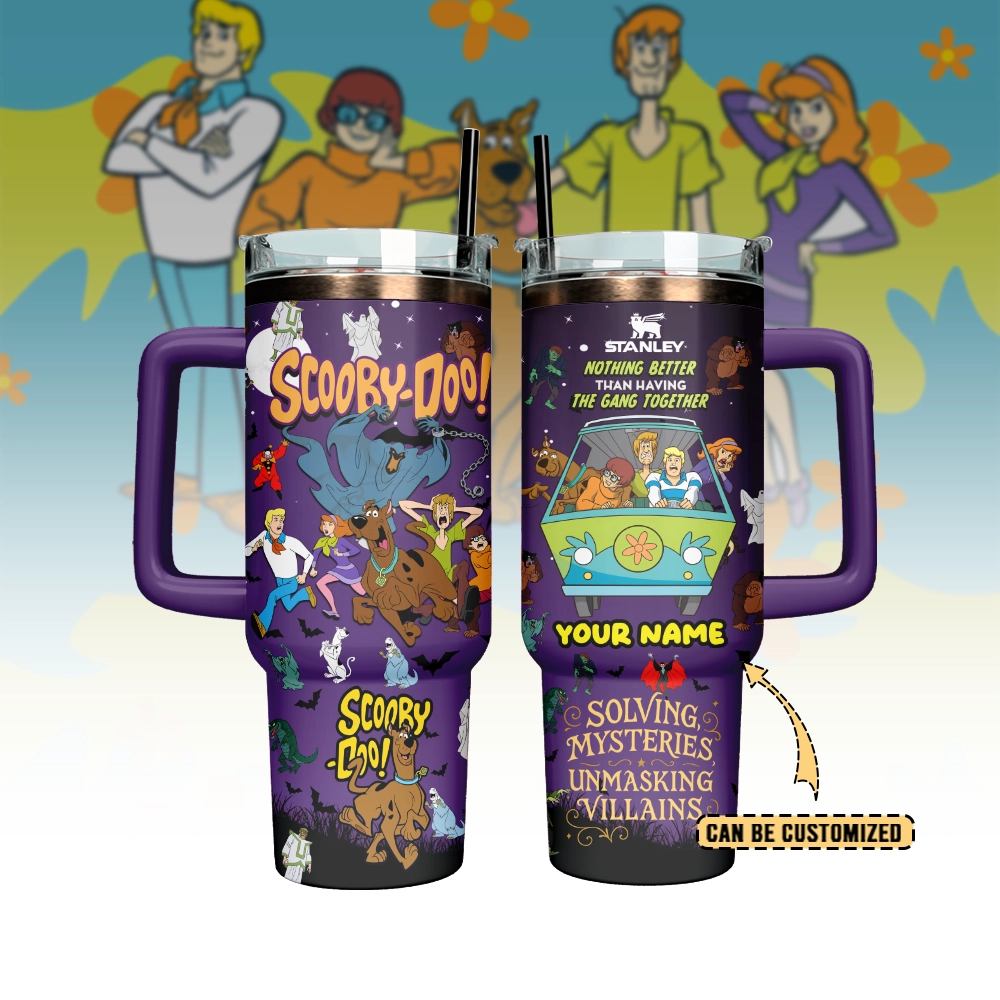 Scooby-Doo Custom Stanley Quencher 40oz Stainless Steel Tumbler With Handle