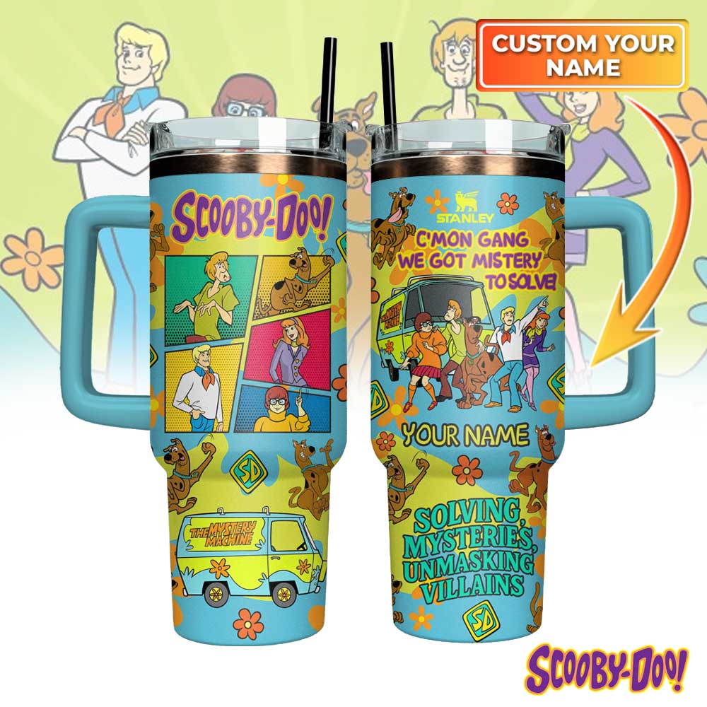 Scooby-Doo Custom Stanley Quencher 40oz Stainless Steel Tumbler With Handle
