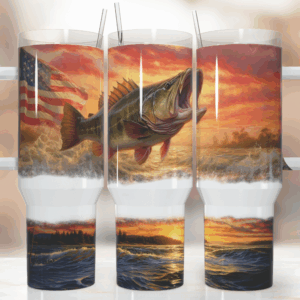 Sea Fish Custom Stanley Quencher 40oz Stainless Steel Tumbler With Handle