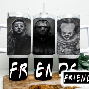 Serial Killers Horror Movies Custom Stanley Quencher 40oz Stainless Steel Tumbler With Handle