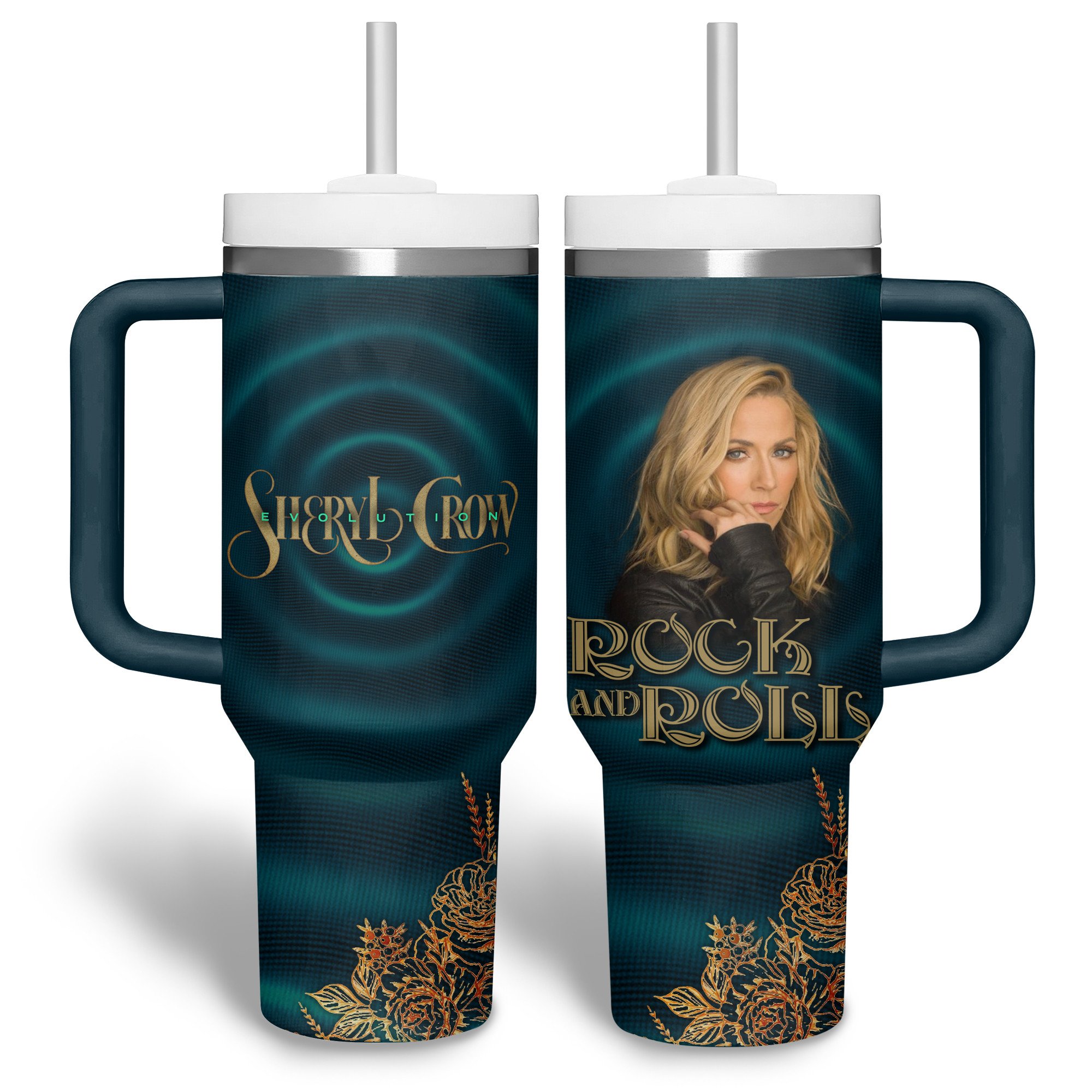 Sheryl Crow Music Custom Stanley Quencher 40oz Stainless Steel Tumbler With Handle