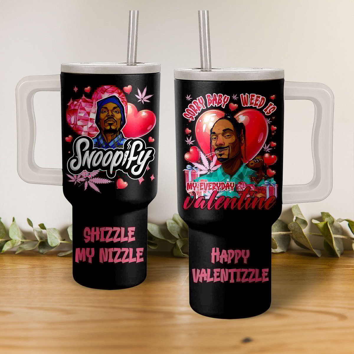 Shizzle My Nizzle Music Custom Stanley Quencher 40oz Stainless Steel Tumbler With Handle