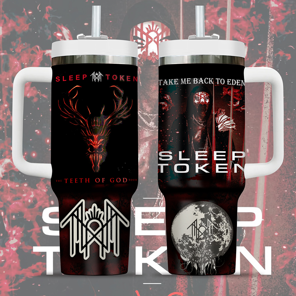 Sleep Token Music Custom Stanley Quencher 40oz Stainless Steel Tumbler With Handle