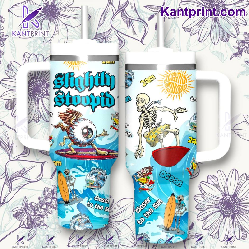 Slightly Stoopid Music Custom Stanley Quencher 40oz Stainless Steel Tumbler With Handle