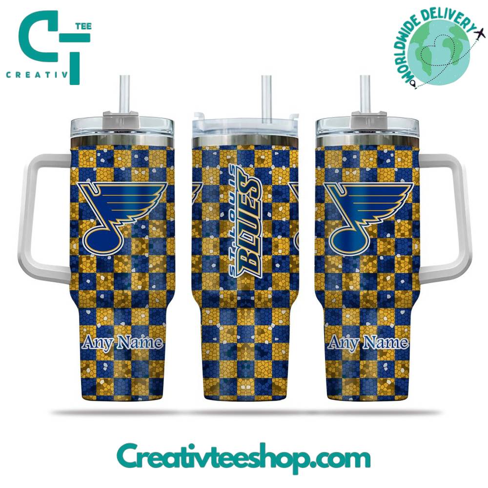 St Louis Blues NHL Custom Stanley Quencher 40oz Stainless Steel Tumbler With Handle