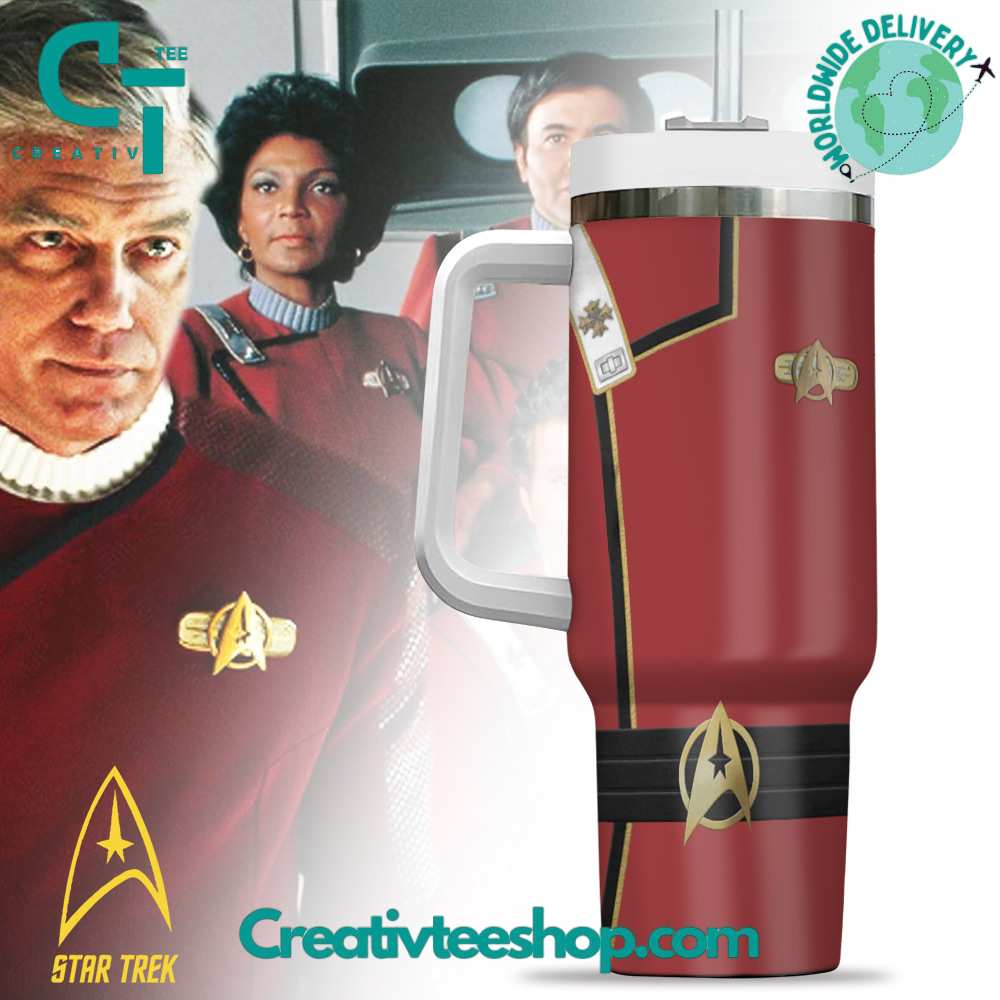 Star Trek Movies Custom Stanley Quencher 40oz Stainless Steel Tumbler With Handle