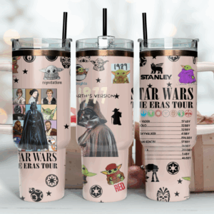Star Wars The Eras Tour Movies Custom Stanley Quencher 40oz Stainless Steel Tumbler With Handle