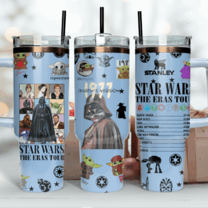 Star Wars The Eras Tour Movies Custom Stanley Quencher 40oz Stainless Steel Tumbler With Handle