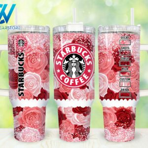 Starbucks Coffee Custom Stanley Quencher 40oz Stainless Steel Tumbler With Handle