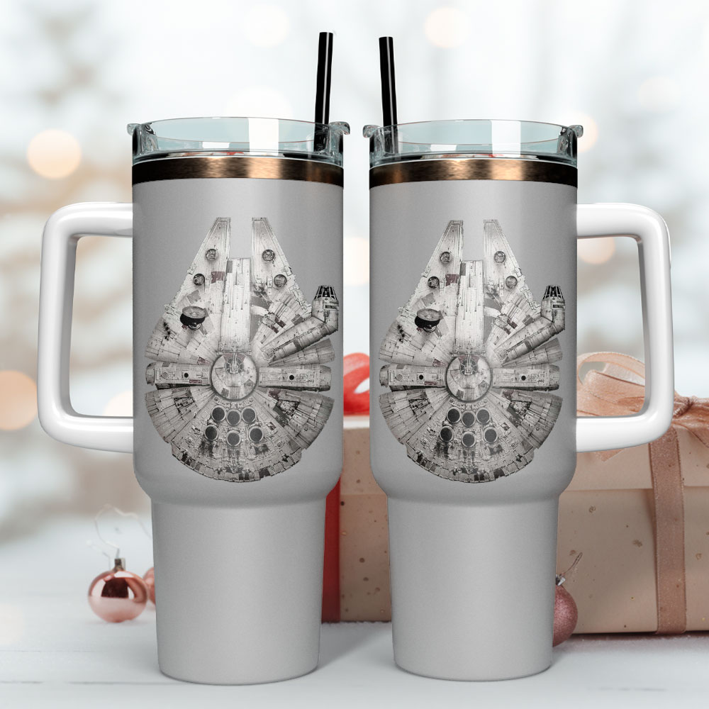 Starwar Movie Custom Stanley Quencher 40oz Stainless Steel Tumbler With Handle