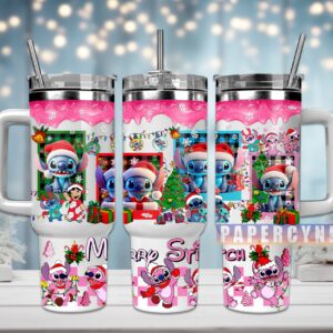 Stitch Custom Stanley Quencher 40oz Stainless Steel Tumbler With Handle