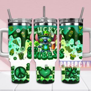 Stitch Custom Stanley Quencher 40oz Stainless Steel Tumbler With Handle