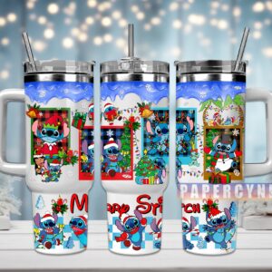 Stitch Custom Stanley Quencher 40oz Stainless Steel Tumbler With Handle