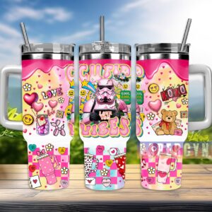Stormtrooper Star Wars Custom Stanley Quencher 40oz Stainless Steel Tumbler With Handle