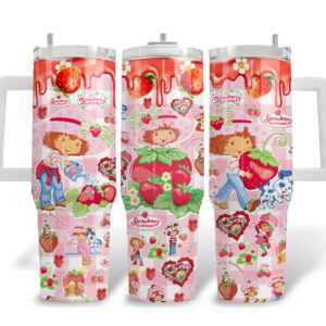 Strawberry Shortcake Music Custom Stanley Quencher 40oz Stainless Steel Tumbler With Handle