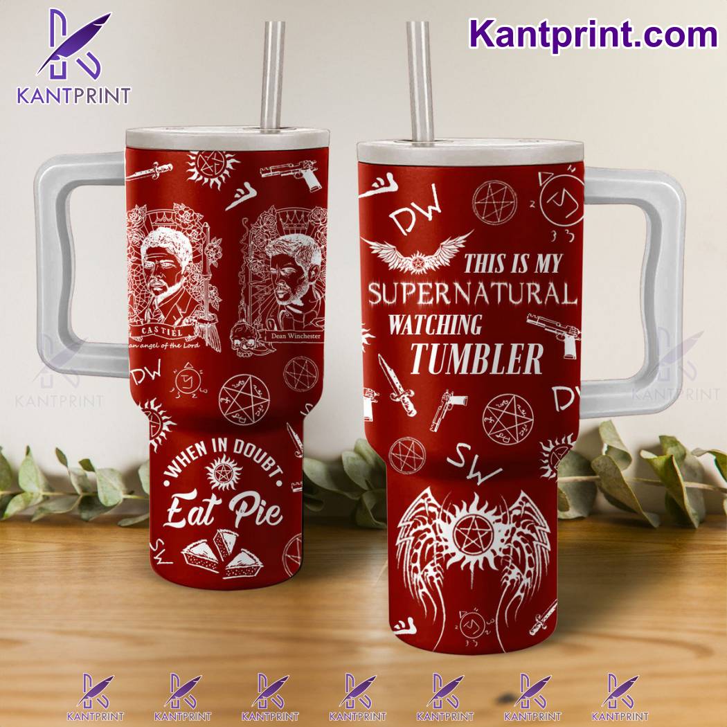 Supernatural Movies Custom Stanley Quencher 40oz Stainless Steel Tumbler With Handle