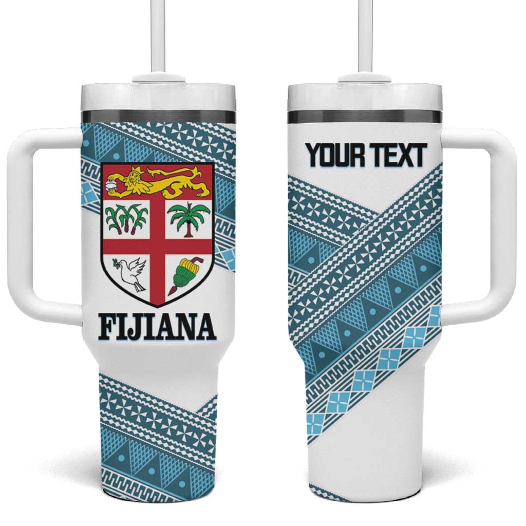  Tapa Rugby 2025 Go Champions Fijiana Custom Stanley Quencher 40oz Stainless Steel Tumbler With Handle