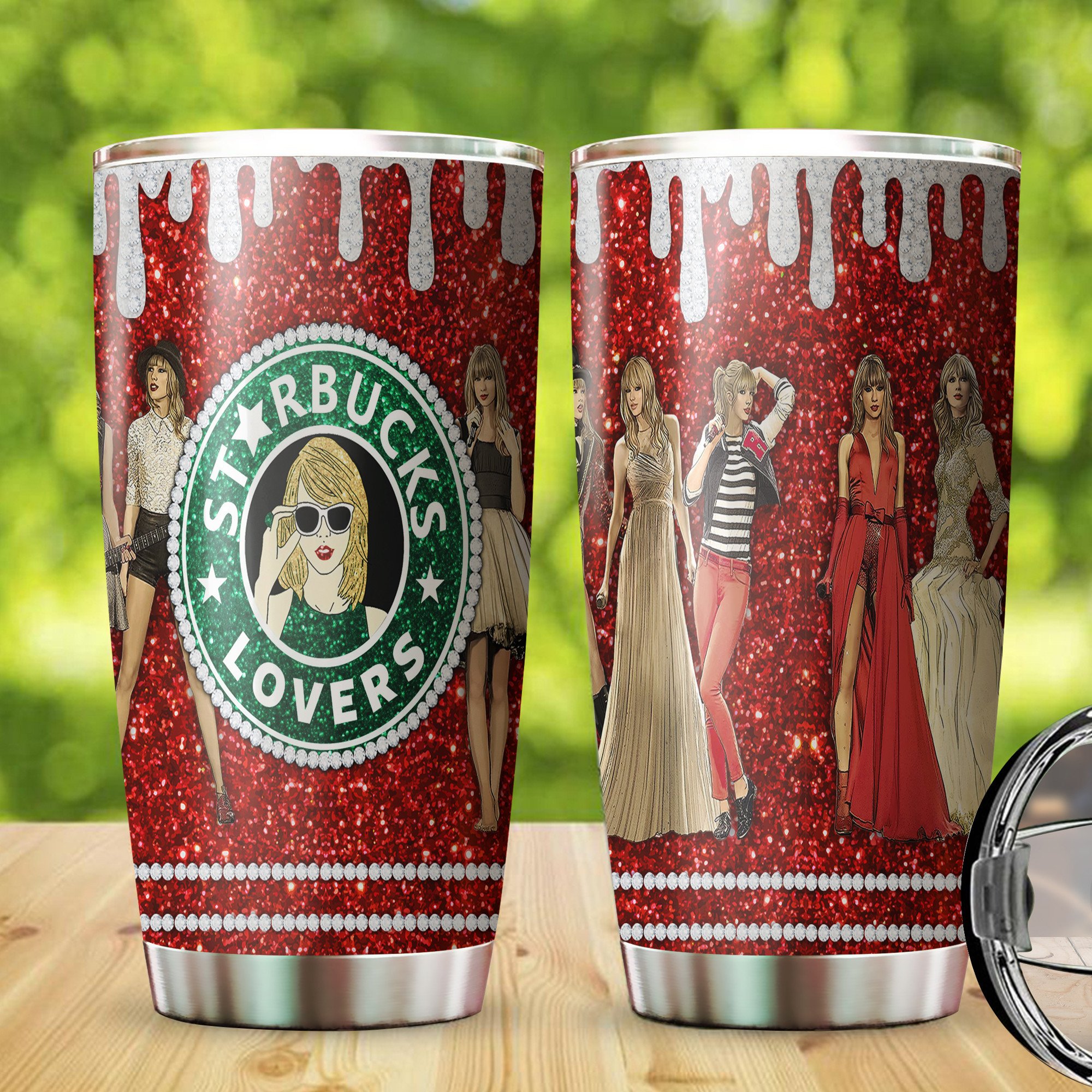 Taylor Swift Music Custom Stanley Quencher 40oz Stainless Steel Tumbler With Handle