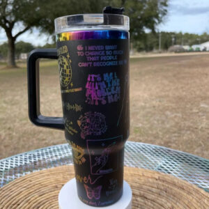 Taylor Swift Music Custom Stanley Quencher 40oz Stainless Steel Tumbler With Handle