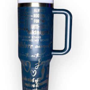 Taylor Swift Music Custom Stanley Quencher 40oz Stainless Steel Tumbler With Handle