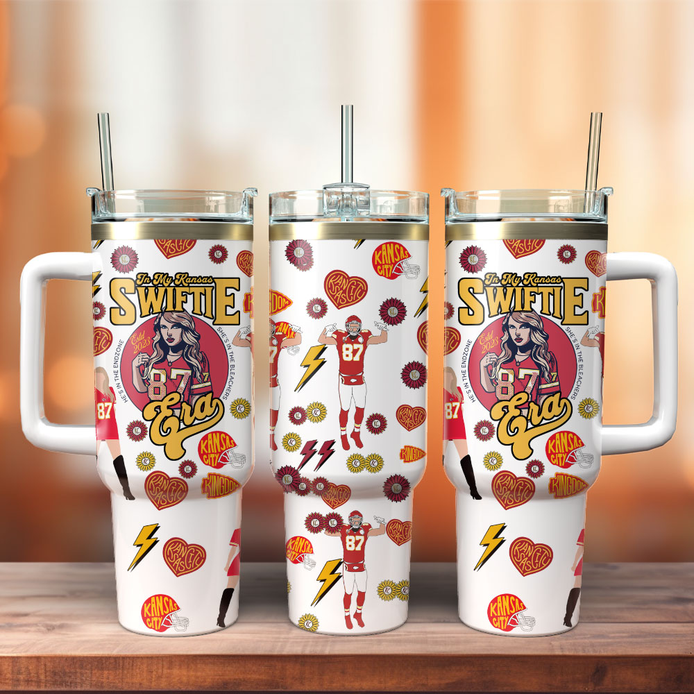 Taylor Swift Music Custom Stanley Quencher 40oz Stainless Steel Tumbler With Handle