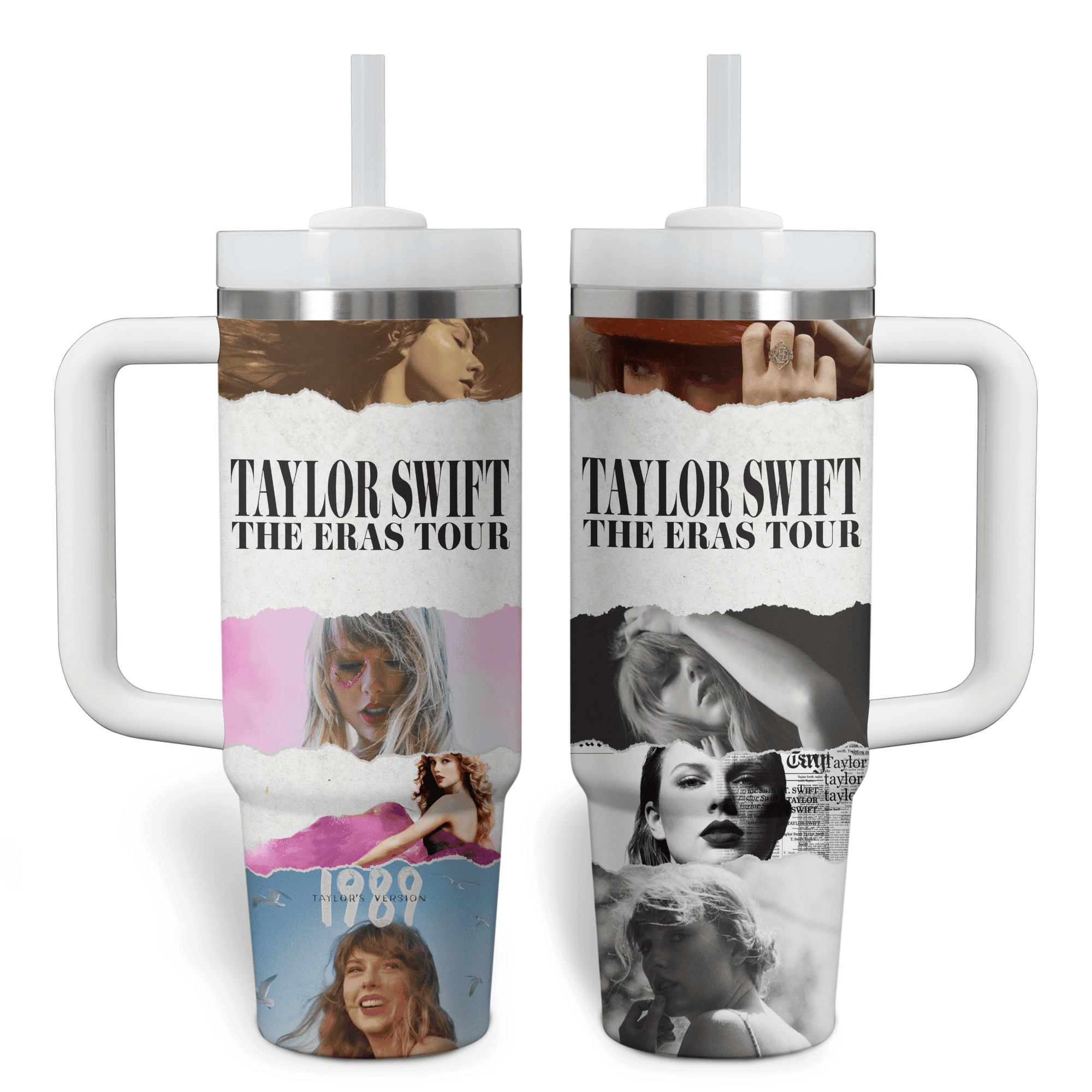 Taylor Swift Music Custom Stanley Quencher 40oz Stainless Steel Tumbler With Handle