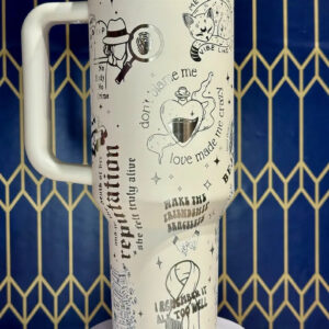 Taylor Swift Music Custom Stanley Quencher 40oz Stainless Steel Tumbler With Handle