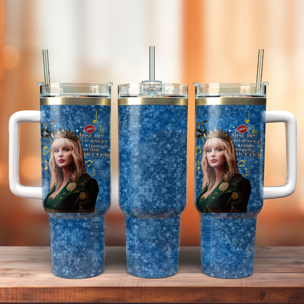 Taylor Swift Music Custom Stanley Quencher 40oz Stainless Steel Tumbler With Handle