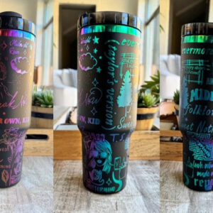 Taylor Swift Music Custom Stanley Quencher 40oz Stainless Steel Tumbler With Handle