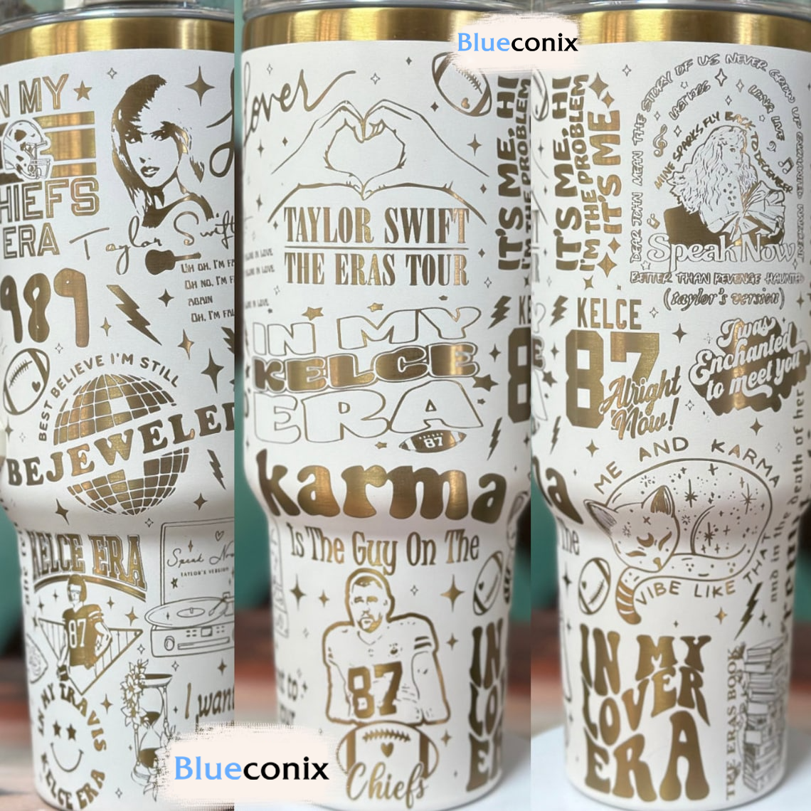 Taylor Swift Music Custom Stanley Quencher 40oz Stainless Steel Tumbler With Handle