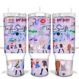 Taylor Swift Swifties Music Custom Stanley Quencher 40oz Stainless Steel Tumbler With Handle