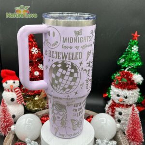 Taylor Swift The Eras Tour Music Custom Stanley Quencher 40oz Stainless Steel Tumbler With Handle